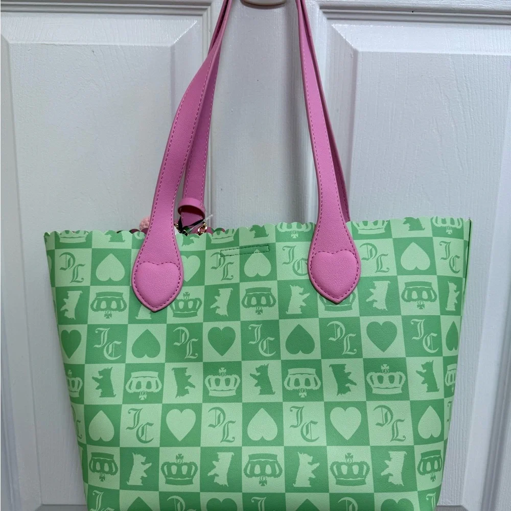 NWT Juicy Couture Sweet Break Time Tote In Retro Green - Picture 7 of 11